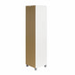 Basin 60" Tall Storage Cabinet with 4 Shelves and Adjustable Feet - White