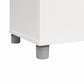 Basin 60" Tall Storage Cabinet with 4 Shelves and Adjustable Feet - White