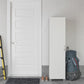 Basin 60" Tall Storage Cabinet with 4 Shelves and Adjustable Feet - White