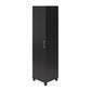 Basin 60" Tall Storage Cabinet with 4 Shelves and Adjustable Feet - Black