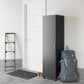 Basin 60" Tall Storage Cabinet with 4 Shelves and Adjustable Feet - Black
