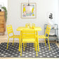 Poolside Gossip June Outdoor/Indoor Stacking Dining Chairs Set - Yellow - 2-Pack