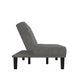 Mainstays Channel Cushion Futon, Gray Microfiber  - Gray