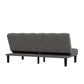 Mainstays Channel Cushion Futon, Gray Microfiber  - Gray