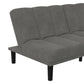 Mainstays Channel Cushion Futon, Gray Microfiber  - Gray