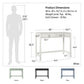 Her Majesty 2 Drawer Writing Desk, Pale Green - Pale Green