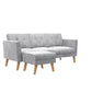 Gloria Sofa Sectional - Light Gray