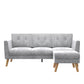 Gloria Sofa Sectional - Light Gray
