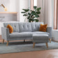 Gloria Sofa Sectional - Light Gray