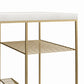 Neely Desk Mixed Media with Flat and Angled Shelves - Plaster