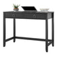 Her Majesty 2 Drawer Writing Desk, Black - Black