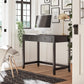 Her Majesty 2 Drawer Writing Desk, Black - Black