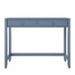 Her Majesty 2 Drawer Writing Desk, Blue - Blue