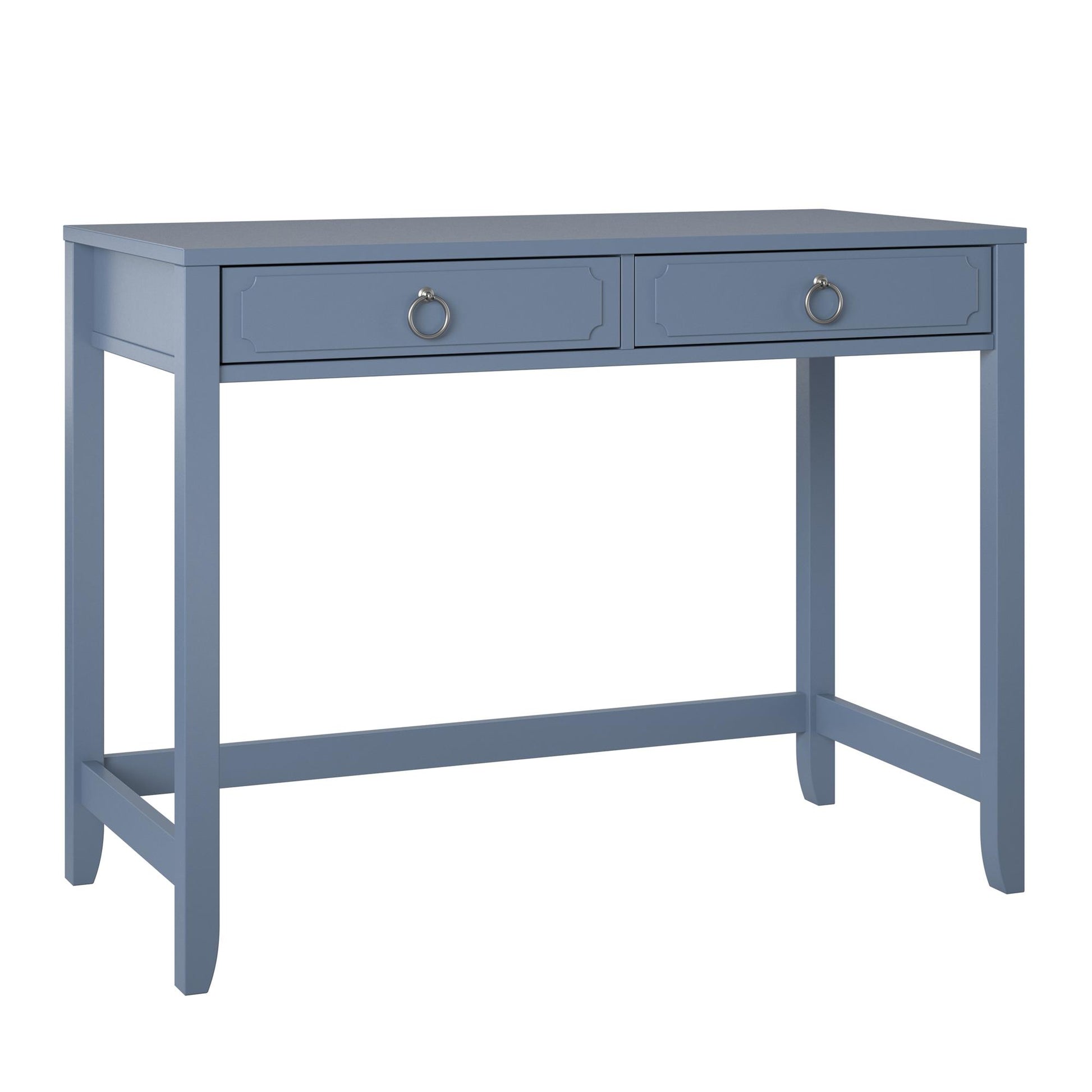 Her Majesty 2 Drawer Writing Desk, Blue - Blue