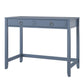 Her Majesty 2 Drawer Writing Desk, Blue - Blue