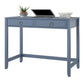 Her Majesty 2 Drawer Writing Desk, Blue - Blue