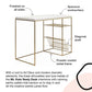 Neely Desk Mixed Media with Flat and Angled Shelves - Plaster
