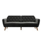 Tallulah Memory Foam Futon - Grey Velvet