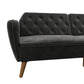Tallulah Memory Foam Futon - Grey Velvet