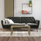 Tallulah Memory Foam Futon - Grey Velvet