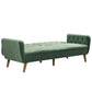 Tallulah Memory Foam Futon - Light Green
