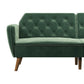 Tallulah Memory Foam Futon - Light Green