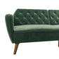 Tallulah Memory Foam Futon - Light Green