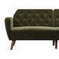Tallulah Memory Foam Futon - Green
