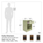 Ellywn Nightstand with Drawer - Beach Sand