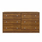 Ellwyn 6 Drawer Wide Dresser with Included Wall Anchor Kit - Bank Alder