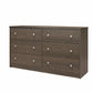 Ellwyn 6 Drawer Wide Dresser with Included Wall Anchor Kit - Brown Stanton Ash