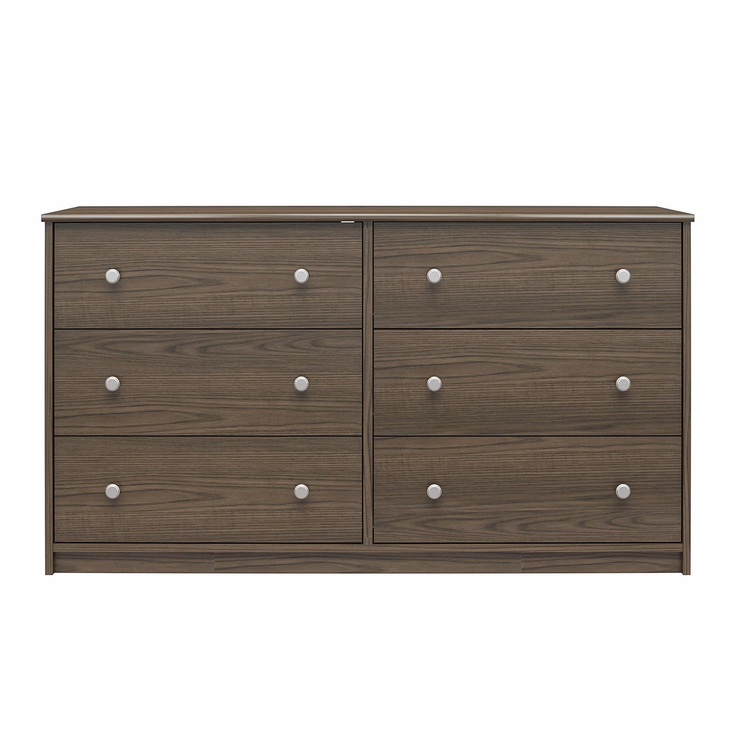 Ellwyn 6 Drawer Wide Dresser with Included Wall Anchor Kit - Brown Stanton Ash