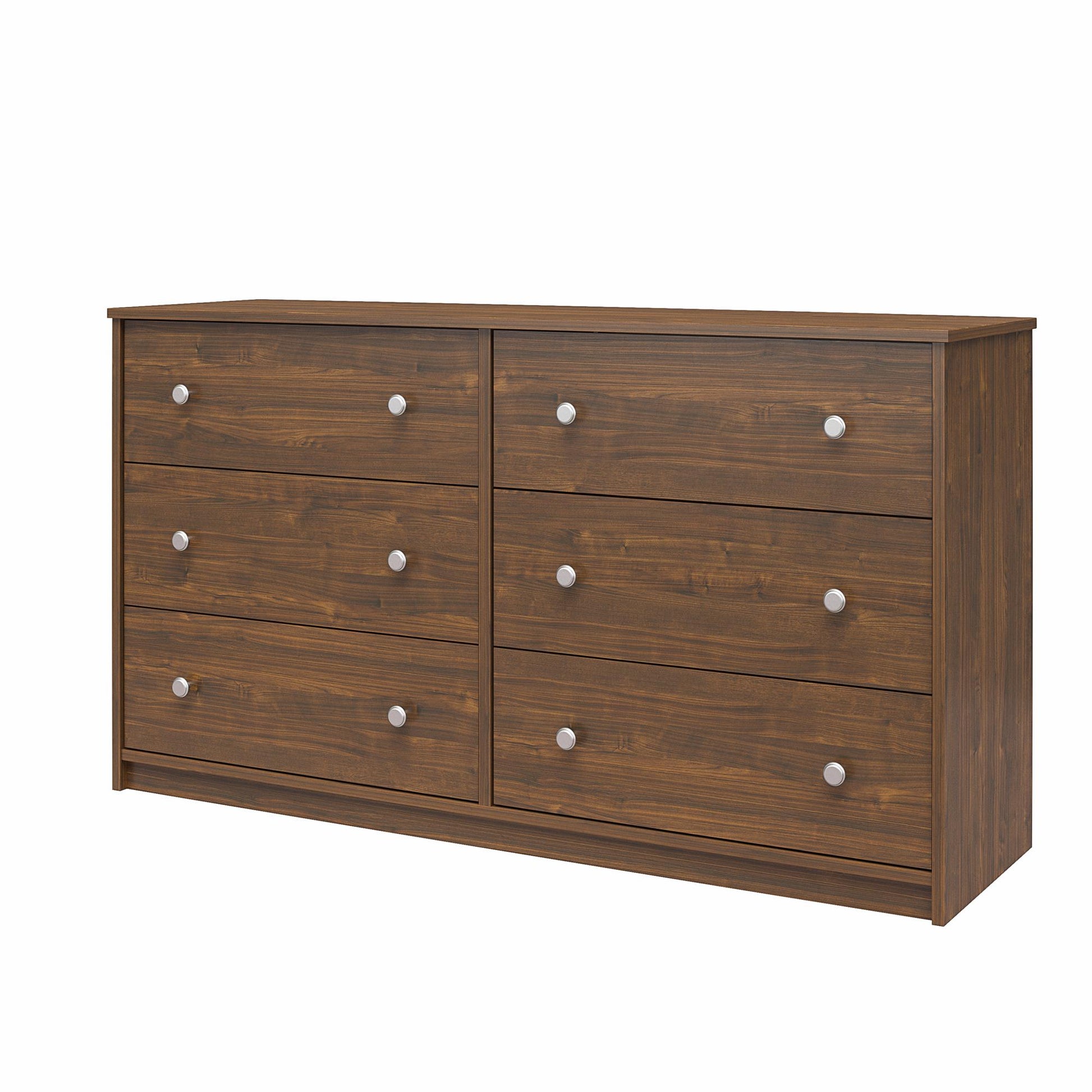 Ellwyn 6 Drawer Wide Dresser with Included Wall Anchor Kit - Saint Walnut