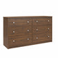 Ellwyn 6 Drawer Wide Dresser with Included Wall Anchor Kit - Saint Walnut