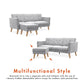Gloria Sofa Sectional - Light Gray