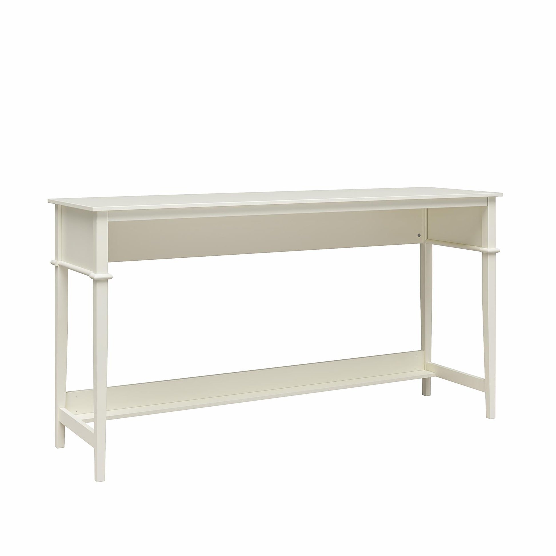Franklin Painted Sofa Table / Extra Wide Desk with Foot Rest - White