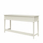 Franklin Painted Sofa Table / Extra Wide Desk with Foot Rest - White