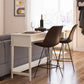 Franklin Painted Sofa Table / Extra Wide Desk with Foot Rest - White