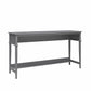 Franklin Painted Sofa Table / Extra Wide Desk with Foot Rest - Gray