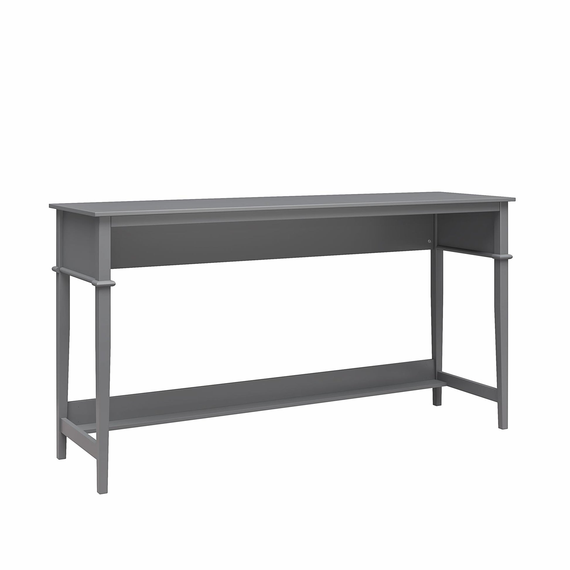 Franklin Painted Sofa Table / Extra Wide Desk with Foot Rest - Gray