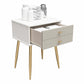 Little Seeds Valentina 1 Drawer Nightstand - White / Grey