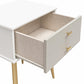 Little Seeds Valentina 1 Drawer Nightstand - White / Grey