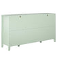 Her Majesty 4 Drawer/2 Door Wide Dresser, Pale Green - Pale Green