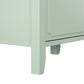 Her Majesty 4 Drawer/2 Door Wide Dresser, Pale Green - Pale Green