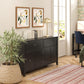 Her Majesty 4 Drawer/2 Door Wide Dresser, Black - Black