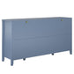 Her Majesty 4 Drawer/2 Door Wide Dresser, Blue - Blue