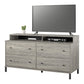 Kalissa Media Dresser for TVs up to 50", Gray Oak with Black - Gray Oak