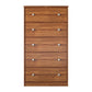 Ellwyn Tall 5 Drawer Dresser, Brown Oak - Bank Alder
