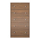Ellwyn Tall 5 Drawer Dresser, Walnut - Saint Walnut