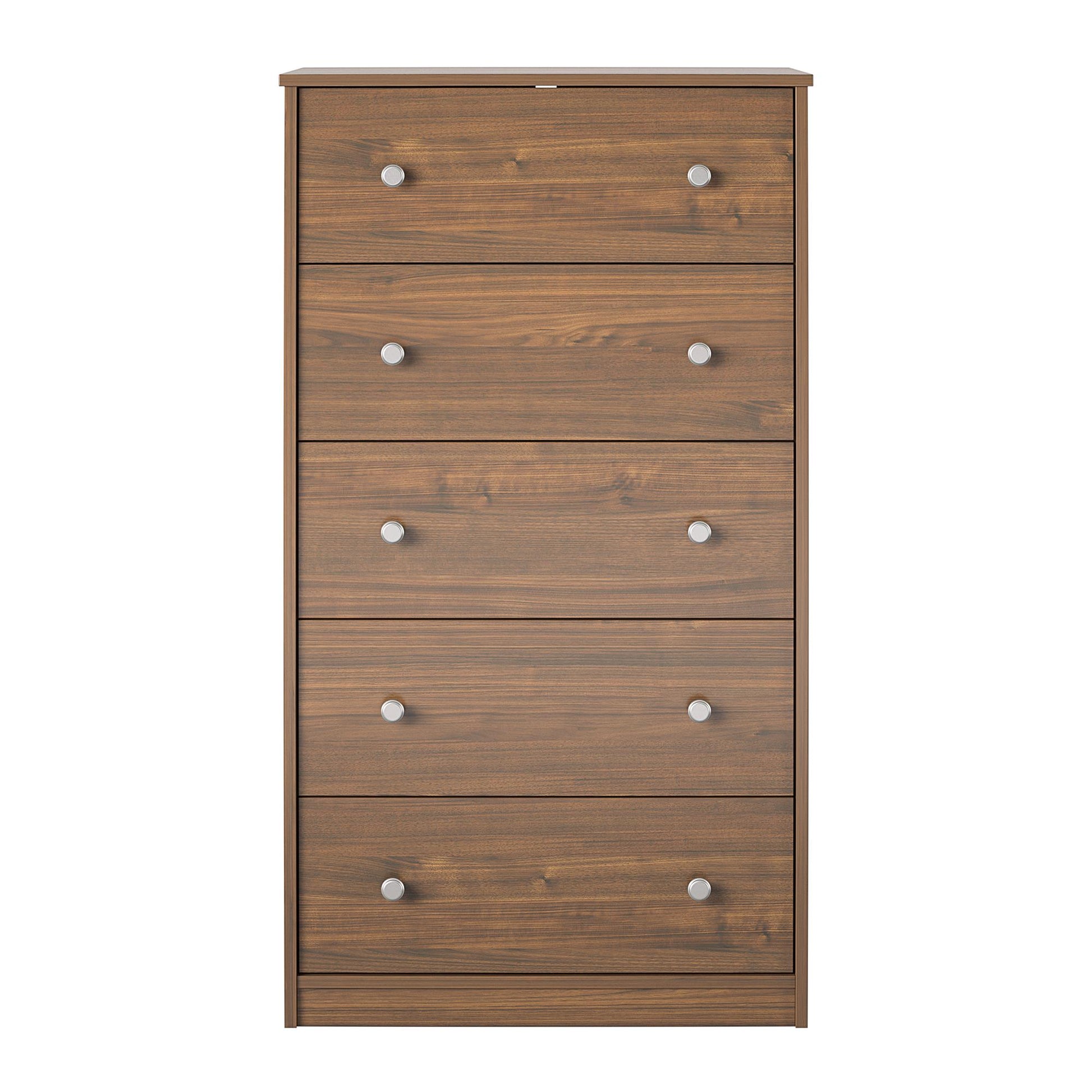 Ellwyn Tall 5 Drawer Dresser, Walnut - Saint Walnut